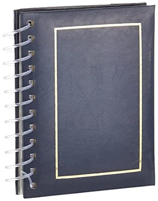  50 Pocket Spiral Bound Leatherette Mini Photo Album Easel for 4 by 4 x 6 Inch - Image 1 of 4