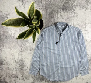 NEW Vintage Yves Saint Laurent YSL Striped Basic Longsleeve Luxury Button Shirt - Picture 1 of 14