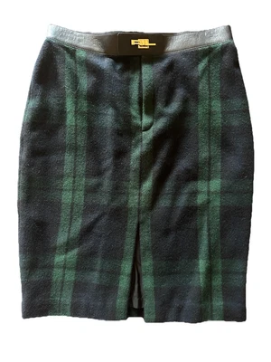 Falda de lana vintage Black Label Ralph Lauren Blackwatch UNITE UNION talla 6 Foto 1 de 4