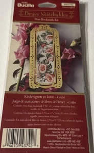 Plaid Bucilla Brass Stitchables Hummingbird Bookmark Kit -  WM43792 Cross Stitch - Picture 1 of 5