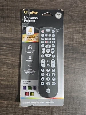 Brand New Universal Remote Up To 4 Devices Colour Select Backlight Led - Image 1 of 2
