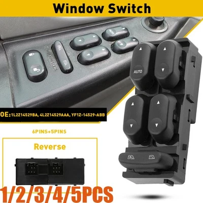 Interruptor de janela de energia Driver Side Master substituição para Ford F250 F350 F4501-5x - Imagem 1 de 4