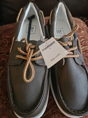 Kids Gap Big Boys Sz 4 Brown Loafers  school shoes NEW - Image 1 of 4