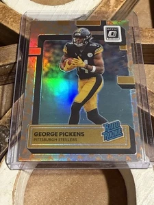 2022 Donruss Optic #233 George Pickens Fire Emoji Rookie Case Hit SSP - Foto 1 di 2