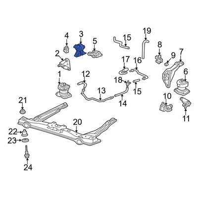 For Acura TL 2002-2003 Acura 50820S3MA81 Engine Mount — 第 1/3 张图片