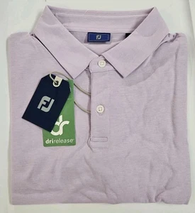 FootJoy Shirt Men's Size XL Pale Purple Drirelease FJ Polo Golf Logo NEW TAG - Picture 1 of 14
