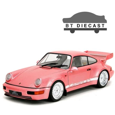 JADA РОЗОВЫЙ СКОЛЬЖЕНИЯ PPORSCHE 911 CARRERA RS 1/18 ЛИТАЯ МОДЕЛЬ РОЗОВЫЙ МЕТАЛЛИЧЕСКИЙ 35727 - Изображение 1 из 4