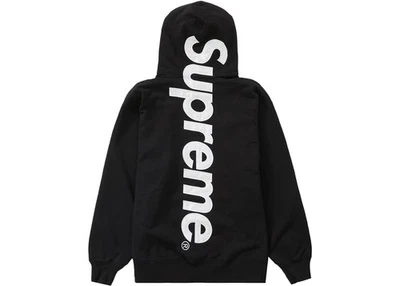 Supreme Satin Appliqué Hoodie Black~Size S~Brand New - Image 1 of 2