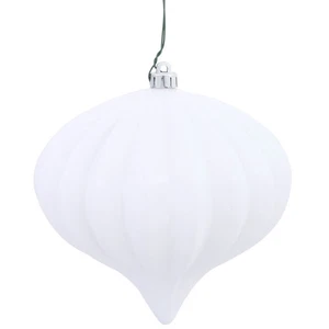 Vickerman 5.7" White Shiny Onion UV Drilled 3/Bag - N151211DSV - Picture 1 of 2