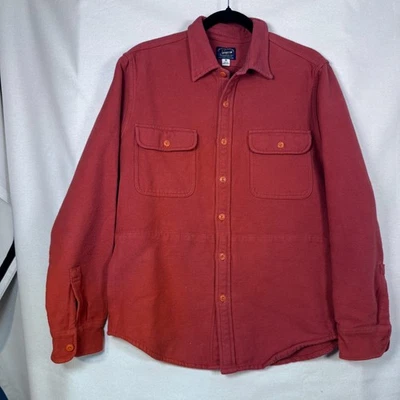 J.Crew Chamois Heavyweight Workshirt Men Medium Orange Rust Cabin Ore Preppie - Image 1 of 4