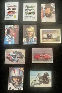 10 STICKERS AUTOMOBILE AUTO MOTO SPORT  INTERIMAGE PANINI - Picture 1 of 9