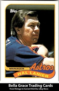 1989 Topps #164 Hal Lanier Houston Astros MLB Baseball - Picture 1 of 2