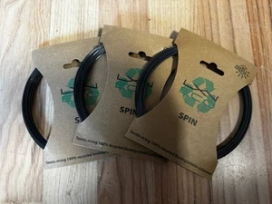 3 Stück Luxilon Eco Spin 12,2m/ 1,25mm Saitenset schwarz Tennissaiten Saite - Bild 1 von 1