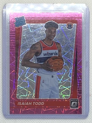 2021-22 Optic Isiah Todd Prizm Pink lazer Rated Rookie /79 Wizards - Image 1 of 2