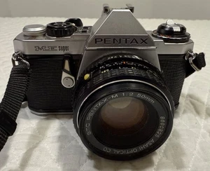 Pentax ME Super analoge Spiegelreflexkamera 35 mm mit Objektiv Asahi 50 mm f2 Asahi - Bild 1 von 11