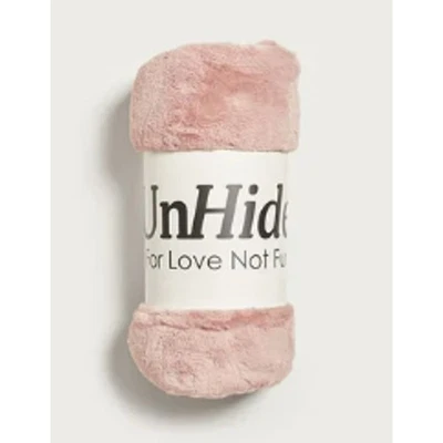 Unhide Lil' Marsh MEDIUM blanket with knob & loop wearable Rosy Baby 60x80 NEW