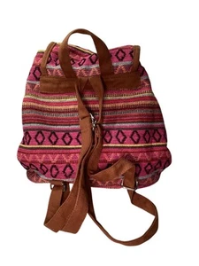 Canvas Rug Hippie Mini Back Pack 12"X10"x5" Brand new With Tags Super Cute - Picture 1 of 2