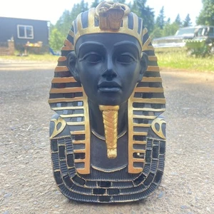 Ägyptische dekorative Statue schwarz und goldfarben 9,5”x6,5” - Bild 1 von 6