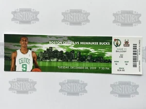 Boleto Milwaukee Bucks at Boston Celtics 2009 8/12/09 - Imagen 1 de 1