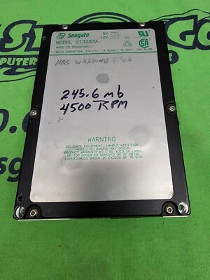 Vintage Seagate ST3283A 245MB Internal IDE Hard Drive HDD - Image 1 of 2
