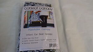Baby CARSEAT CANOPY Infant Seat Green Black & White NEW From Utah
