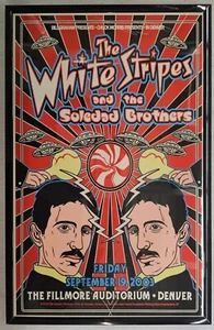 The White Stripes 2003 Denver Concert Poster 11 X 17 Framed - Picture 1 of 2
