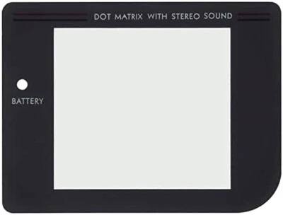 CHECKREALITY Replacement Dark Grey GameBoy Glass Screen Play It Loud Original Game Boy DMG-01
