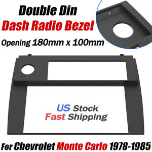 For 1978-1985 Chevy Monte Carlo Double Din Dash Radio Bezel Bracket 180 x 100mm