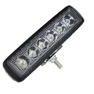 2pcs 6" 18W LED Arbeitsscheinwerfer 12V 24V Weiß Offroad Traktor für Jeep SUV AF - Picture 1 of 8