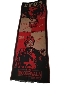 Sidhu Moosewala 5911 GOAT Shawl SYL Stole 295 Last Ride Indian Lohi Panjabi PBX1 - Imagen 1 de 34