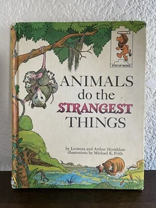 Vintage Step-Up Books Animals Do The Strangest Things Book 1964 Hornblow - Picture 1 of 3