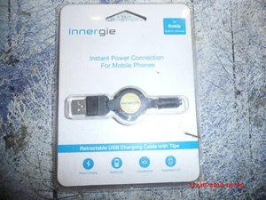 instant power conection for phomes retractable usb cable whit various tips - Picture 1 of 2