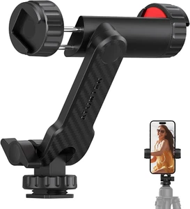 ATUMTEK Phone Tripod Mount, Universal Smartphone Mount Adapter with 2 Cold Shoe - Picture 1 of 12