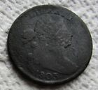 1803 1C BN DRAPED BUST COPPER LARGE CENT  1/100 OVER 1/000  DATE AND VARIETY