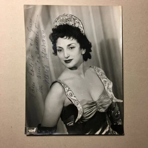 Maria Murano — autographe, dédicace signée — tirage argentique — 18x24 — c. 1950 - Picture 1 of 2