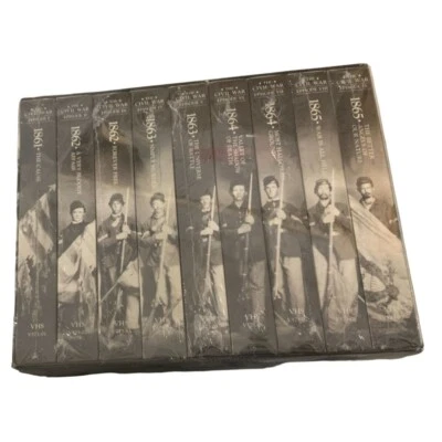 The Civil War 9 VHS Tape Set - Time Life Movies - New & Sealed Boxed Set - 1861 - Image 1 of 4