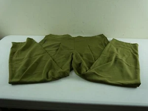 WORTHINGTON Women's 12 Olive Green Slim Leg Lined Pleated Zip Stretch Pants NEW - Picture 1 of 9