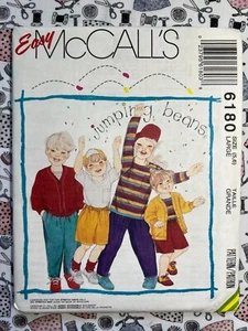 McCall's Pattern 6180 Children's Unlined Cardigan Top & Pants Size 5-6 FF UNCUT - Picture 1 of 2