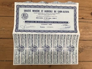Société Minière & Agricole de GARN-ALFAYA (TUNISIE) (F3) - Bild 1 von 1