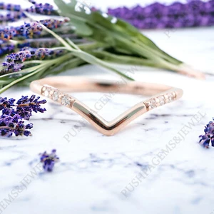 925 Sterling Silver 1 mm Round Shape Mossanite Band - Picture 1 of 4