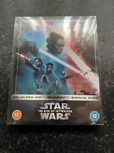 Star Wars The Rise of Skywalker 4K Bluray Steelbook. UK Edition. New & Sealed. - Picture 1 of 2