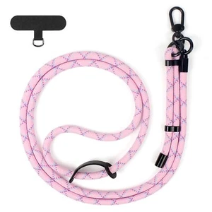 Cell Phone Lanyard Adjustable Nylon Neck Strap Crossbody Thick Rope Lanyard S... - Picture 1 of 6