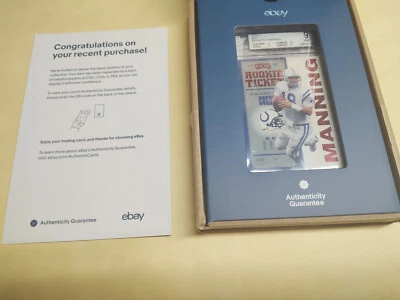Boleto de novato 1998 Playoff Contenders 87 Peyton Manning BGS 9 como nuevo auténtico rojo Foto 1 de 4
