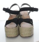 43-37  NEW $ 158 Sz 8.5 B Women Schutz Blisse Platform Wedge Sandal in Black
