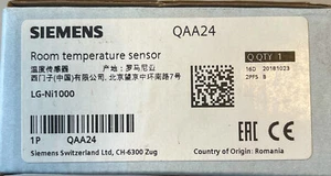 Siemens  QAA24 LG-Ni1000 Raumtemperaturfühler, neu schwarz - Bild 1 von 3