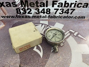 McDaniel flüssigkeitsgefülltes Manometer GF 0-1500PSI Conn. 1/2” NPT 3,5”  - Bild 1 von 7