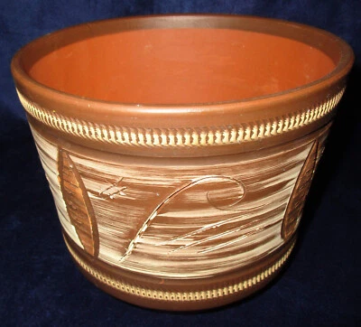 Blumenübertopf aus Keramik Braun - Bild 1 von 3