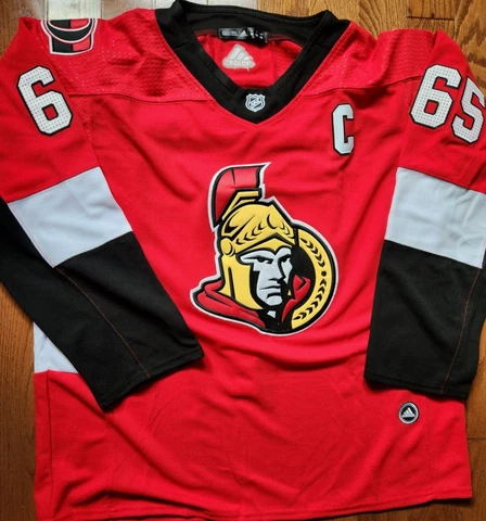 NHL - Ottawa SENATORS  RED Adidas Jersey Size 56   #65 Erik KARLSSON Mens Cover