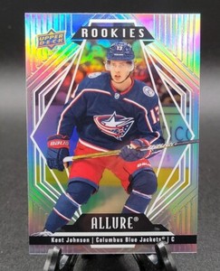 2022-23 Upper Deck Allure Kent Johnson Rookies Blue Jackets!!!🔥🔥