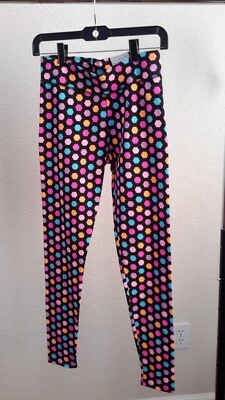 City Streets Size M Leggings Multicolor Hexagon Yoga Active Pants Stretch NWT - Imagem 1 de 4